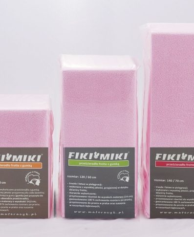 FIKI MIKI Cearceaf terry cu elastic 140x70 Dimensiune