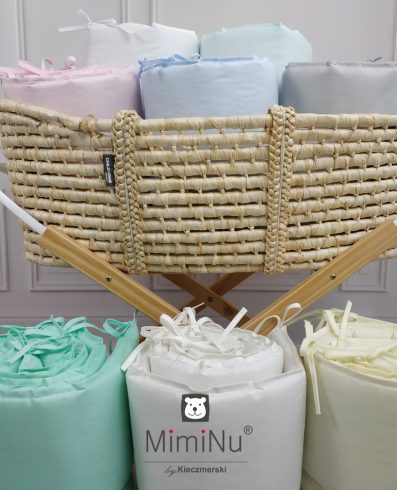 Protecție pentru pătuț KIECZMERSKI 360°30 bumbac turcoaz deschis REDUCERE