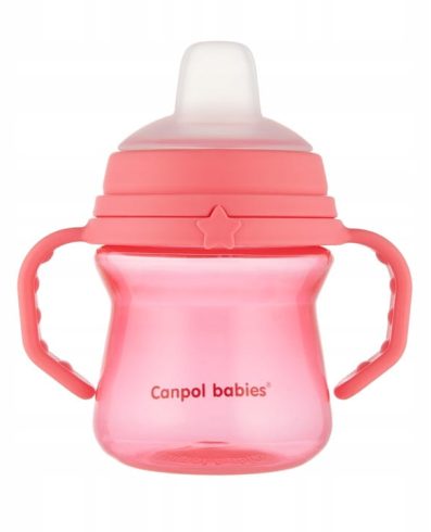 CANPOL 56/614 Ceașcă cu capac din silicon FirstCup 150ml size