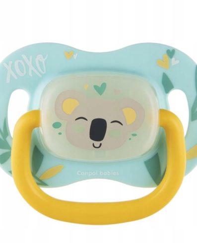 CANPOL 34/921 Suzetă din silicon 6-18 luni simetrică EXOTIC Koala
