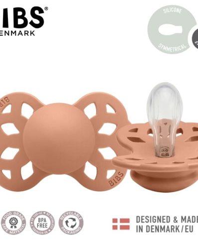 BIBS 441246 Suzetă Infinity Symmetric Peach Mică