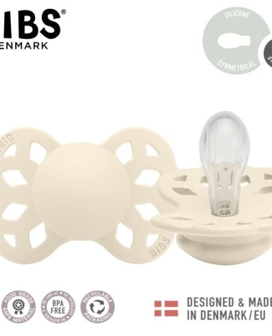 BIBS 441216 Suzetă Infinity Symmetric Ivory Mică