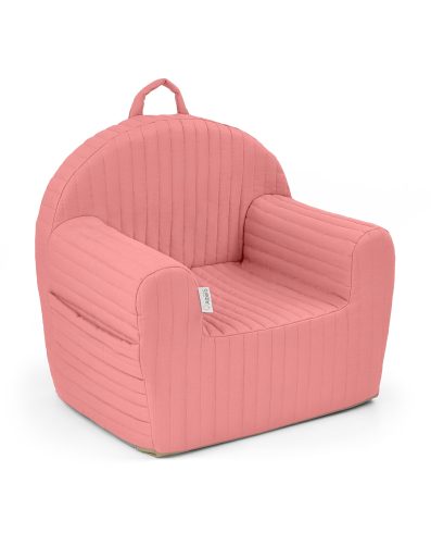 ALBERO MIO Fotoliu dungi matlasate trandafir de ceai