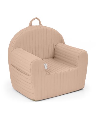 ALBERO MIO Fotoliu matlasat cu dungi nuga