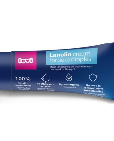 LOVI 14/001 Unguent cu lanolină pentru mameloane 37g.