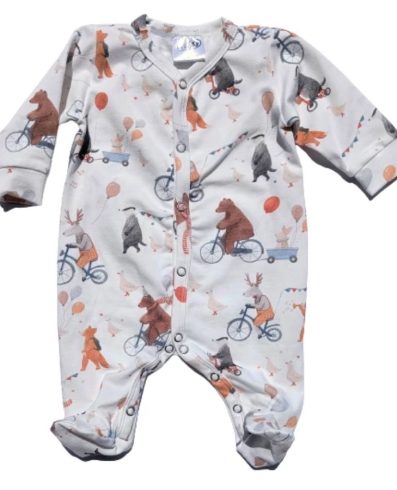 BABY 01564 Salopă pentru bebeluși cu mâneci lungi, Ursuleți de pluș 80/86