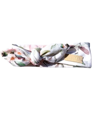 BABY 01568 Bentiță pentru bebeluși cu trandafiri pastelați 6-12m