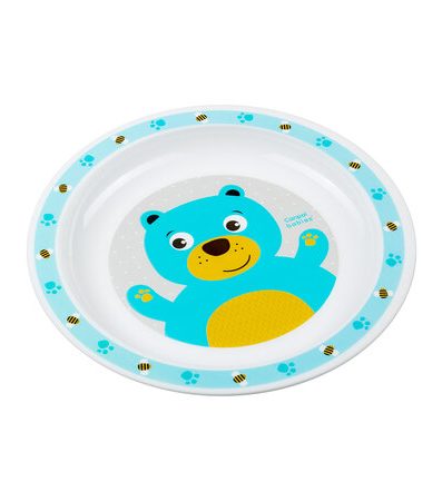 CANPOL 4/411 Farfurie plastic animale turcoaz