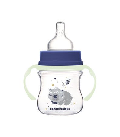 CANPOL 35/236 Bidon anticolici 120ml EasyStart Sleepy Koala albastru