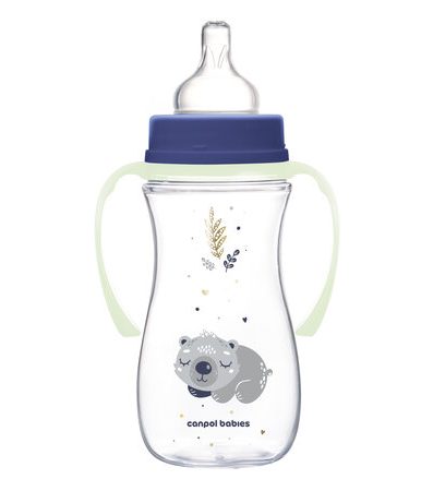 CANPOL 35/238 Biberon anticolici 300ml EasyStart Sleepy Koala albastru