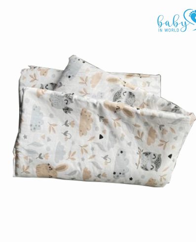 BABY 01628 Pilotă și pernă 135x100 40x60 Poiana Bufnițelor