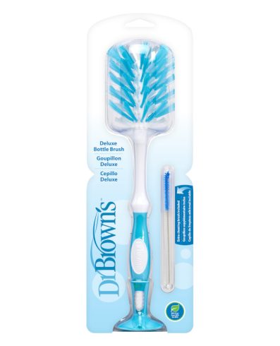 Perie de curățare a biberoanelor Dr. Browns AC110 LUX, albastră