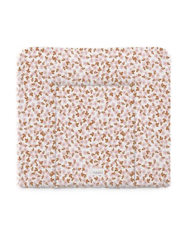 Saltea de înfășat pentru bebeluși ALBERO MIO, mărime medie, 72x75 cm, model retro, cu flori