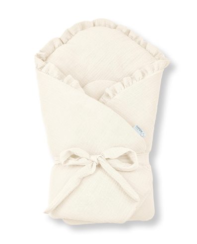 Înfășat bebeluși ALBERO MIO din bumbac, culoare CC0, vanilie