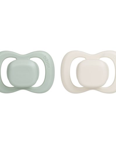B.BOX BB300310 Suzetă pentru nou-născuți și sugari 2 buc. silicon simetric 0-6 luni salvie/vanilie