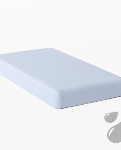 Cearșaf cu elastic din bumbac Jersey 120°60 albastru deschis EWA 885227