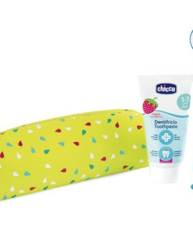 CHICCO 00012099000000 Set pastă de dinți + periuță + husă Tiger 3-6l