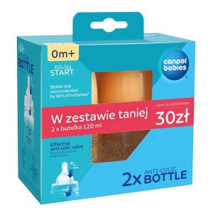 CANPOL 0440 Sticlă 120 ml pachet dublu