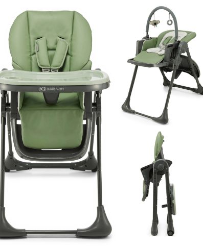 KINDERKRAFT Scaun de masă pentru hrănire TUMMIE verde