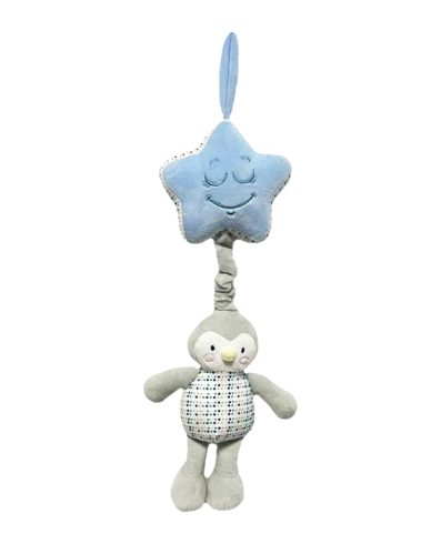 AXIOM 9367 Cutie muzicală Pinguin Albastru Mentă 32 cm