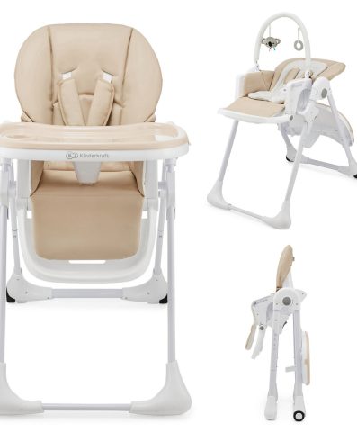 KINDERKRAFT Scaun de masă pentru hrănire TUMMIE bej