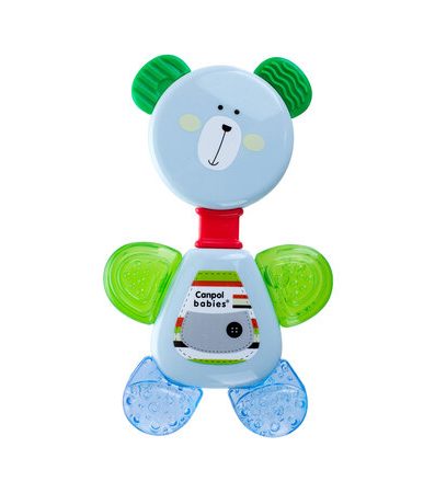 CANPOL 56/139 Jucărie de dentiție cu zornăitoare Ursuleț albastru.