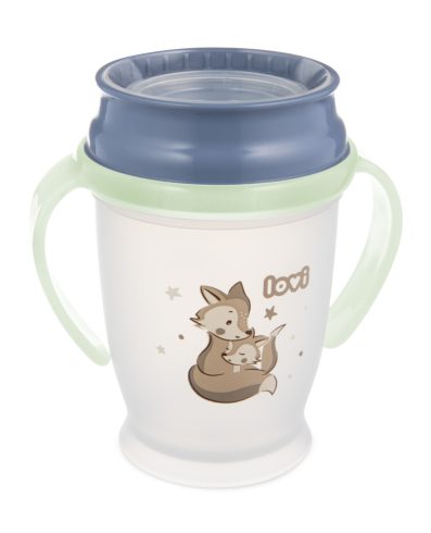 LOVI 1/611 Cană 360 250ml Noapte și Zi Vulpe