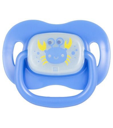 CANPOL 22/435_blu Suzetă din silicon 6-18m rotundă Love's Sea