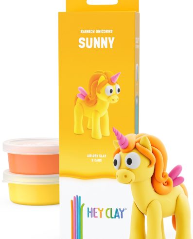 HEY CLAY HCL30135CEE Figurină Unicorn Sunny Pachet de 3