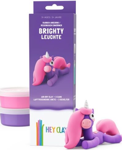 HEY CLAY HCL30137CEE Figurină unicorn Brighty 3 pachete