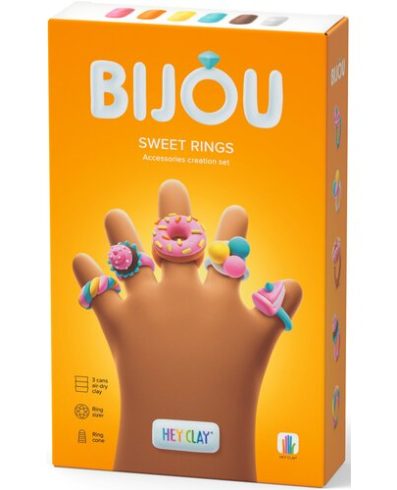 HEY CLAY HCL31002CEE Figurină Bijou Inele Dulci + AKC PACHET 3