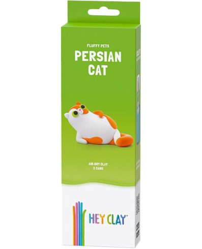 HEI CLAY HCL30113CEE Figurine Păpuși Blănoase Pisică Persană 3 pachete