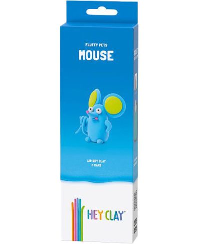HEY CLAY HCL30116CEE Figurină Blănoase Animale - Șoarece 3 Pachet