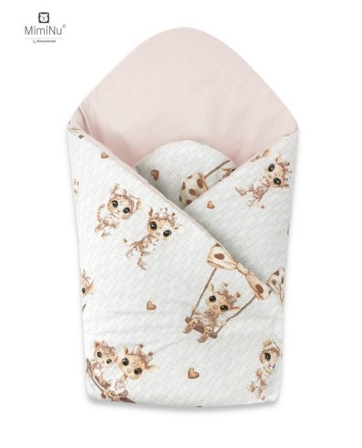 KETCHMER Colțar întărit 75×75 cm MIMINU DESIGN Girafe bej-roz.