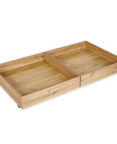 Recipient pentru lenjerie de pat LITTLE SKY de KLUPŚ 160x80, divizat, stejar