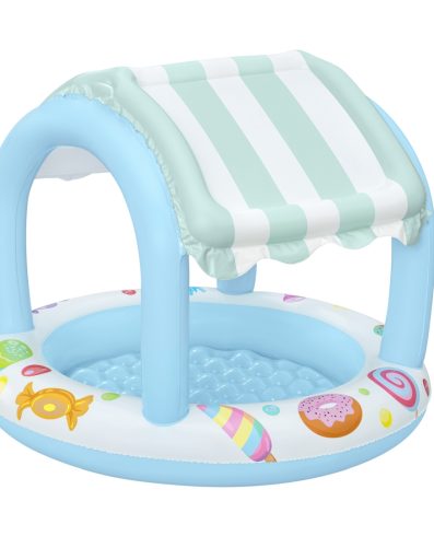 BESTWAY 52638 Piscină gonflabilă cu acoperiș și fund gonflabil Candy House 1.04×84