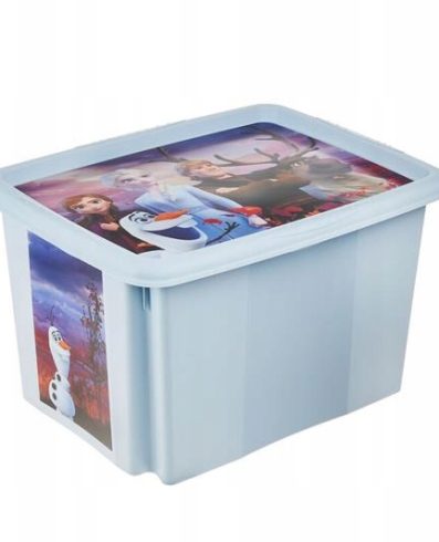 Recipient congelat KEEPER KAROLINA cu capac 30l albastru tulbure