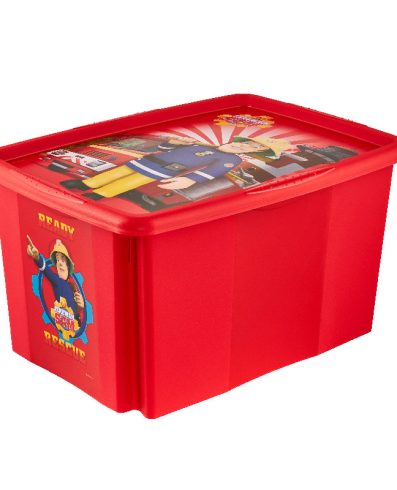 Recipient cu capac KAROLINA FIREMAN SAM, KEEPER, 45l, roșu