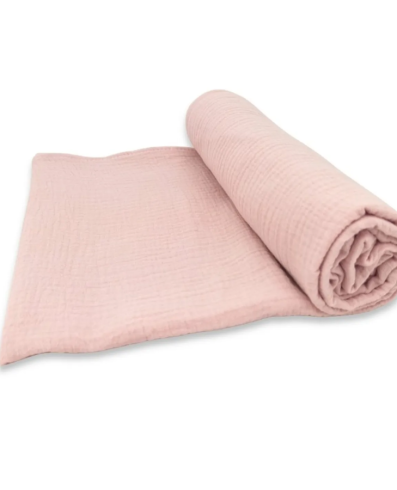 KIECZMERSKI Înfășat 120% bumbac, muselină 100% bumbac, roz pudrat