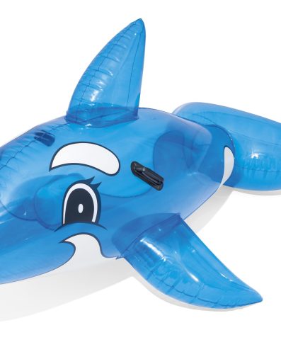 BESTWAY 41037 Delfin de înot cu mânere, transparent, 1,57 m x 94 cm