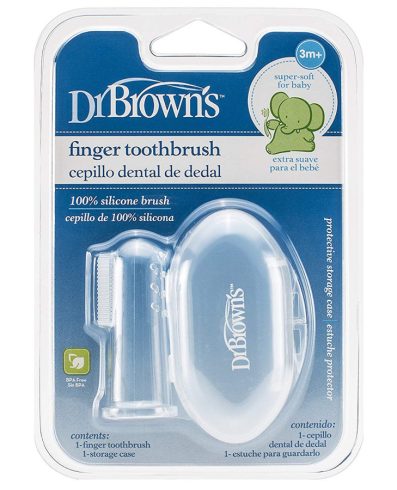 Periuță de dinți din silicon Dr. Browns HG010 cu cutie