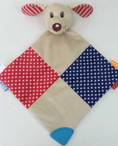 BABY MIX STK-18984 Jucărie de pluș cu dărucior de dentiție pentru câini (sunet foșnind)37191