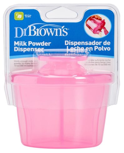 Dr. Brown's AC038 Recipient pentru lapte praf roz