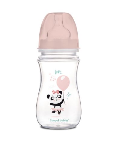 CANPOL 35/221 EasyStart Exotic Bidon Anti-Colic Lat 240ml Roz