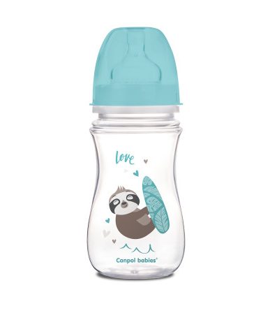 CANPOL 35/221 EasyStart Exotic Bidon Anti-Colic Lat 240ml Albastru