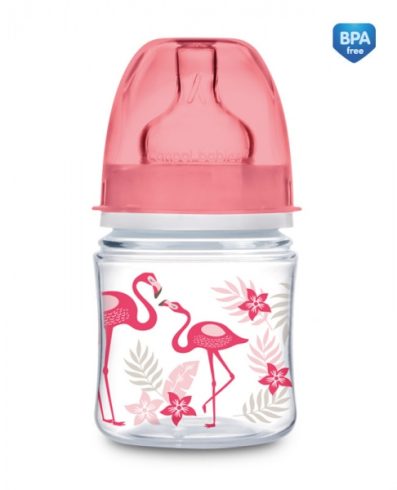 CANPOL 35/226 Biberon lat anticolici 120ml PP EasyStart Jungle /coral