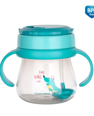 Cana CANPOL 56/517 cu pai pliabil din silicon și greutate 250 ml