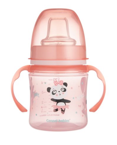 Cană de antrenament CANPOL 35/207 EasyStart 120ml - Roz dulce și distractiv