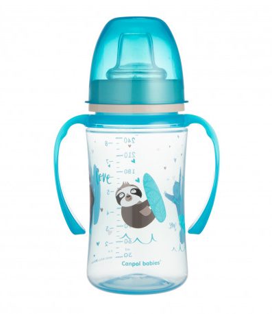 CANPOL 35/208 Cană de dresaj pentru animale exotice, albastră, 240 ml