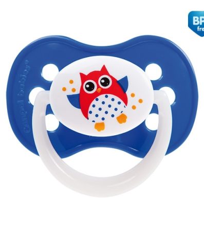 CANPOL 22/568 Suzetă simetrică din silicon 0-6m Bufnițe